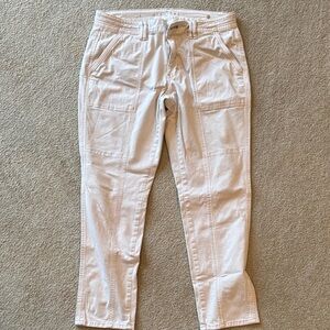 White House Black Market Light Beige Ankle Jeans